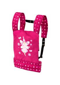 BAYER Puppen Trage &raquo;grau/rosa Schmetterling&laquo;