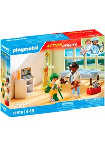 Playmobil Konstruktions-Spielset &raquo;Kinderarzt mit Teddyb&auml;r (71619), Action Heroes&laquo; Made in Europe