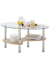 Stolkom Couchtisch &raquo;Panty Glastisch, Wohnzimmertisch, Beistelltisch Glas BxHxT 90x42x55 cm&laquo; Couchtisch, OTTOs Choice, Sicherheitsglas 8mm, Ablage in 