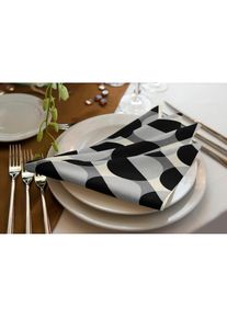 Adam Stoffserviette &raquo;Circles&laquo; GOTS organic, zertifiziert durch CERES 0242Made in Germany