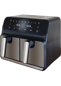 Unold Elektro Unold Hei&szlig;luftfritteuse &raquo;Doppelkammer TWIN ZONE 58685&laquo; 1700 W Fassungsverm&ouml;gen 8 l