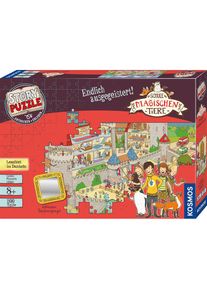 Kosmos Puzzle &raquo;Story Puzzle: Die Schule der magischen Tiere, Endlich Ausgegeistert!&laquo; mit Leuchteffekt; Made in Germany