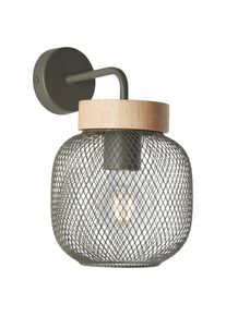 Brilliant Wandleuchte &raquo;Giada&laquo; E27 1 Stk. Wandlampe, H&ouml;he 26,5 cm, 1x E27, Metall/Holz