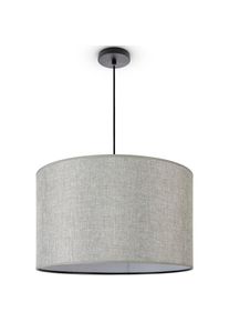 Paco Home Pendelleuchte &raquo;HUGO CANVAS UNI COLOR&laquo; E27 Wohnzimmer Stoff Lampenschirm Skandinavisch Uni Pendelleuchte Modern
