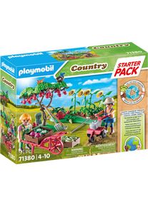 Playmobil Konstruktions-Spielset &raquo;Starter Pack, Bauernhof Gem&uuml;segarten (71380), Country&laquo; teilweise aus recyceltem Material