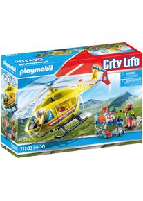 Playmobil Konstruktions-Spielset &raquo;Rettungshelikopter (71203), My City Life&laquo; Made in Europe