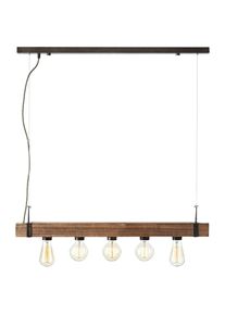 Brilliant Pendelleuchte &raquo;Woodhill&laquo; E27 1 Stk. H&auml;ngelampe 5flg antik/schwarz