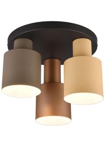 Trio Leuchten Deckenleuchte &raquo;AGUDO, Deckenlampe &Oslash;30cm Wohnzimmer 3-flammig exkl 3xE27 max 40W&laquo; E27 1 Stk. warmwei&szlig; - kaltwei&szlig; mehrfarbige 