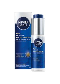 NIVEA MEN Anti-Aging-Creme &raquo;Anti-Age Hyaluron Hydro Gesichtsgel&laquo; Hohe Konzentration an Hyaluron, zieht ein ohne zu fetten.