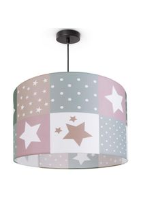 Paco Home Pendelleuchte &raquo;Cosmo 345&laquo; E27 Kinderlampe Deckenlampe LED Kinderzimmer Lampe Sternen Motiv E27