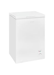 Exquisit Gefriertruhe &raquo;GT100-050E weiss&laquo; 83, 5 cm hoch 54, 5 cm breit 4*-Gefriertruhe mit ergonomischer Griffmulde &ndash; bequem zu &ouml;ffnen