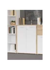 FORTE Schrankt&uuml;r &raquo;Keflav&laquo; 2 Stk. tlg. mit Schloss, sichere Aufbewahrung, passend zur B&uuml;rom&ouml;bel-Serie