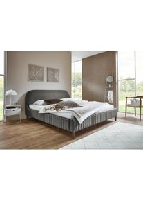 ATLANTIC HOME COLLECTION Polsterbett &raquo;Madita, 180x200cm, mit organischer Kopfteilform&laquo; luxuri&ouml;s gepolstertes Kopfteil, Bezugstoff mit einem feinen 
