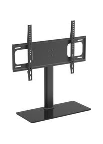 Mid.you Tv-Rack, Schwarz, Metall, Glas, 66x67.4x25 cm, Wohnzimmer, TV M&ouml;bel, TV-St&auml;nder