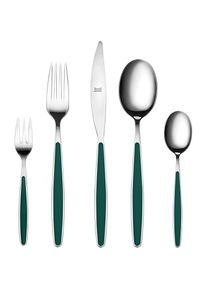 Mepra 112v22030 Cutlery Set 30 Pieces Candy Green Stainless Steel, Besteck, Gr&uuml;n