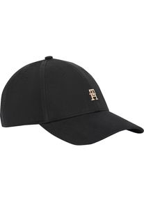 Tommy Hilfiger, Damen, Baseball Cap &raquo;ELEVATED CHIC CAP&laquo; Mit festem Schirm, Black, Black, Baseball Cap von Tommy Hilfiger