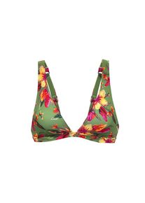 Lascana, Damen, Triangel-Bikini-Top &raquo;Malia&laquo; mit tropischem Print, salbei-pink bedruckt, 38 - Cup A/B, Florales Design