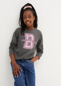 bonprix Bluză cu m&acirc;necă lungă 100% din bumbac organic (set/3 bucăți), roz, 128/134