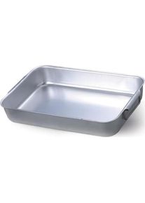 Pentole Agnelli, Grillplatte, Professional Aluminium 3 Mm Rectangular Grating Plate Length 64 cm Silver 60 cm