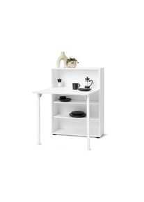 Tchibo - Polc lehajthat&oacute; asztallal - feh&eacute;r