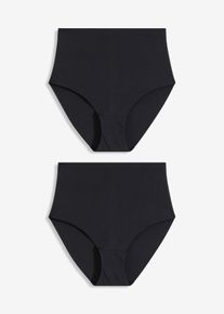 bonprix Női Varr&aacute;s n&eacute;lk&uuml;li Ultra Light alakform&aacute;l&oacute; als&oacute; (2 db-os csomag), fekete, L