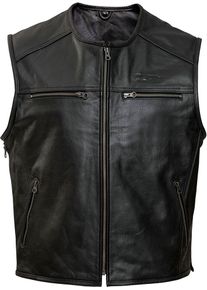 Claw Brandon, leather vest , color: Black , size: 3XL