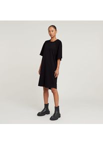 G-Star Raw G-STAR Shirtkleid &raquo;Saddle sl loose t dress wmn&laquo; Eingrifftaschen mit Logo Stickerei schwarz, Gr&ouml;&szlig;e L