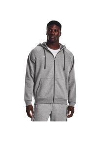 Under Armour Sweatjacke &raquo;UA Rival Fleece-Hoodie mit durchgehendem Zip f&uuml;r&laquo; f&uuml;r Sportmode und aktive Freizeit, aus Baumwolle und Polyester grau, Gr&ouml;&szlig;e 