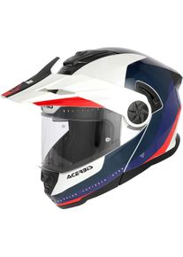 Acerbis Rider, kask typu flip up , kolor: Biały/Granatowy/Niebieski/Czerwony , rozmiar: XS