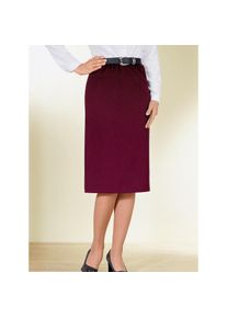 Classic Basics, Damen, Bleistiftrock, bordeaux, 40, bordeaux, Rock mit Gehschlitz