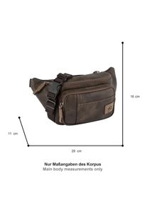Camel Active, Damen, Bauchtasche &raquo;Laos&laquo; Unisex G&uuml;rteltasche, Crossbody-Bag mit praktischen Details, dunkelbraun, dunkelbraun, SPORTLICHER BEGLEITER: 