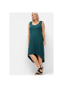 sheego, Damen, Sommerkleid &raquo;Strandkleid&laquo;, petrol, 44 - Normalgr&ouml;&szlig;en, weiter geschnittener Rundhals-Ausschnitt