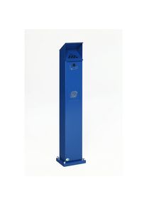 Var Combi-asbakzuil, inhoud 5 l, b x h x d = 180 x 1150 x 150 mm, gentiaanblauw
