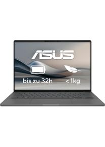 ASUS Zenbook A14 (14", 512 GB, 16 GB, DE, Snapdragon X X1-26-100), Notebook, Grau