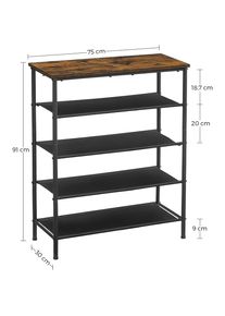 VASAGLE, Schuhschrank, Shoey