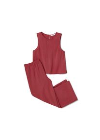 Tchibo - Pyjama in 7/8-L&auml;nge - Damen - Gr. 36 - rot
