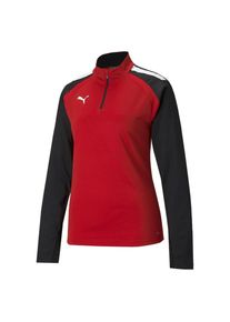 Puma &Scaron;portov&aacute; mikina 'TeamLIGA' Ženy červen&aacute; / čierna / biela XS
