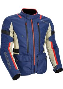 Acerbis X-Travel 2.0, textile jacket unisex , color: Blue/Beige/Red , size: S
