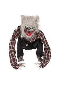 SHX Tierfigur &raquo;Hockender Wolf&laquo; Kopf und Arme animiert, Soundeffekt