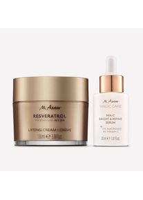 Cr&egrave;me Visage Liftante et NIA-C Bright & Refine S&eacute;rum - M. Asam RESVERATROL PREMIUM NT50