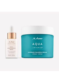 Supreme Hyaluron Cr&egrave;me Visage et NIA-C Bright & Refine S&eacute;rum - M. Asam AQUA INTENSE