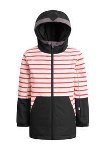 WeeDo, Piger, Vinterjakke 'COSMO PIRAT', R&oslash;d / Sort / Hvid, St&oslash;rrelse 152