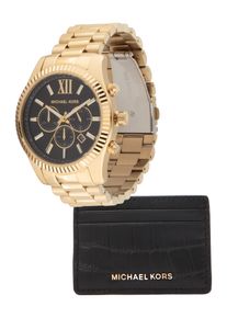 Michael Kors M&auml;n Analog klocka 'LEXINGTON' guld / svart Storlek One Size