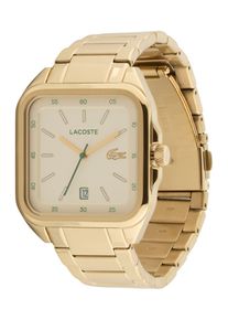 Lacoste M&auml;n Analog klocka '12.12 UP' pastellgul / guld Storlek One Size