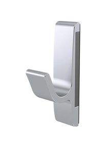 Hermeta, Kleiderhaken + Wandgarderobe, Magnet-Mantelhaken 0150 einfach Ausladung 40 mm Aluminium silberfarbig eloxiert H&ouml;he 85 mm