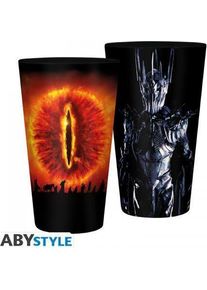 ABYSTYLE The Lord of The Rings Sauron 400ml Glass, Trinkgl&auml;ser, Mehrfarbig