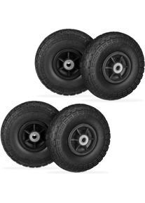 Relaxdays, Transportwagen, 4x Sackkarrenrad (150 kg)