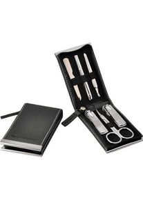 Seven, Nagelpflegeger&auml;t, Manik&uuml;re Set Schwarz - 6 Werkzeuge