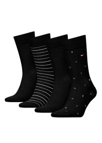 Tommy Hilfiger, Herren, Socken &raquo;TH MEN SOCK 4P TIN GIFTBOX&laquo; 4er Pack, Black, 39-42, Black,