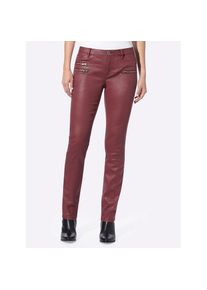 Heine, Damen, R&ouml;hrenhose, bordeaux, Normalgr&ouml;&szlig;en, 36 - Normalgr&ouml;&szlig;en, bordeaux, Figurbetonte R&ouml;hre